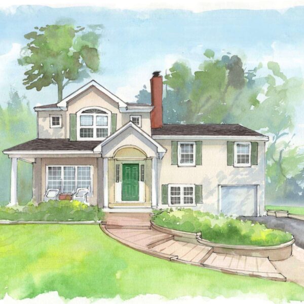 Custom Watercolor House Portraits and Building Illustrations